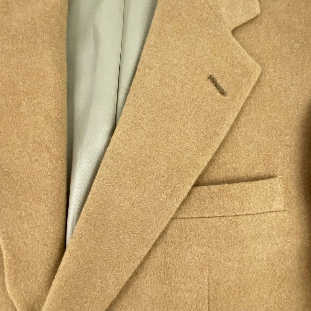 Club Room Camel Hair Wool Suit Jacket Blazer 40 R Sports Coat Camel Brown V Fine